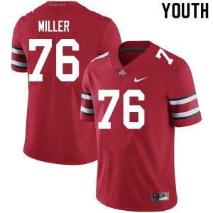 NCAA Ohio State Buckeyes Youth #76 Harry Miller Scarlet Nike Football College Jersey YVG1745WD